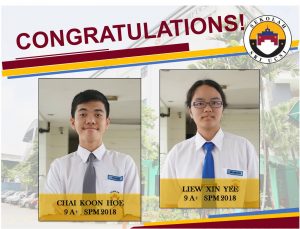 Congratulations! 9A+ in SPM 2018