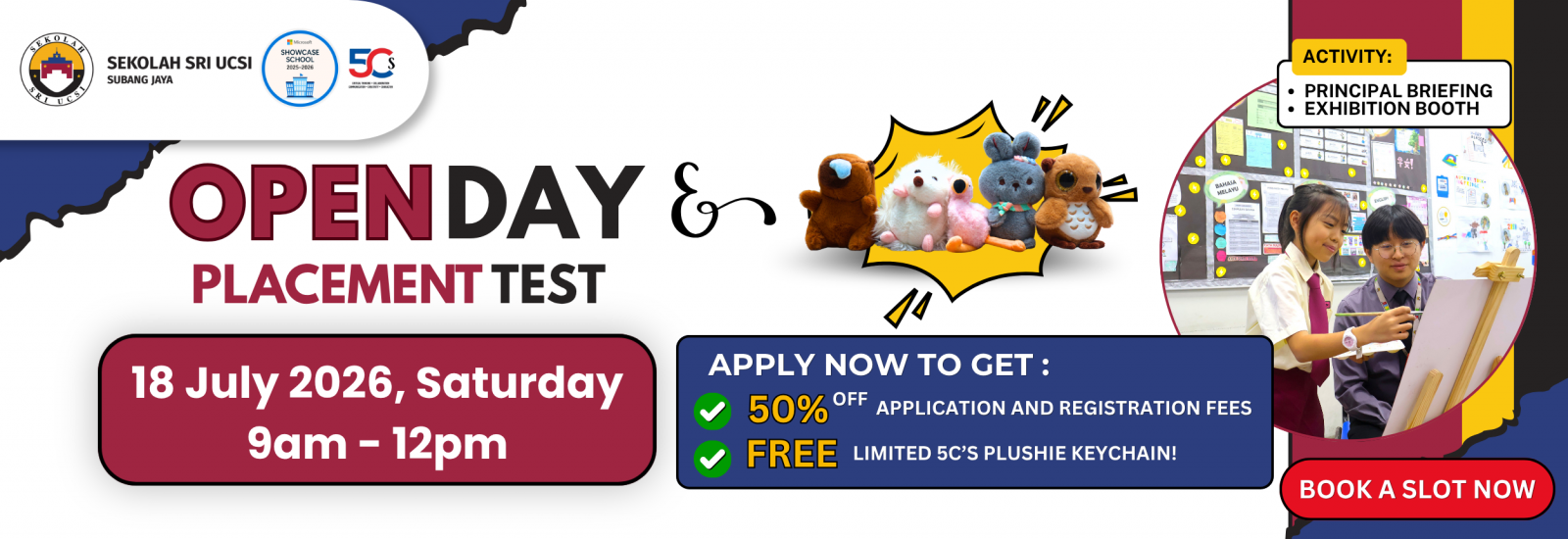 Website banner 18 July 2026 SSU Open Day